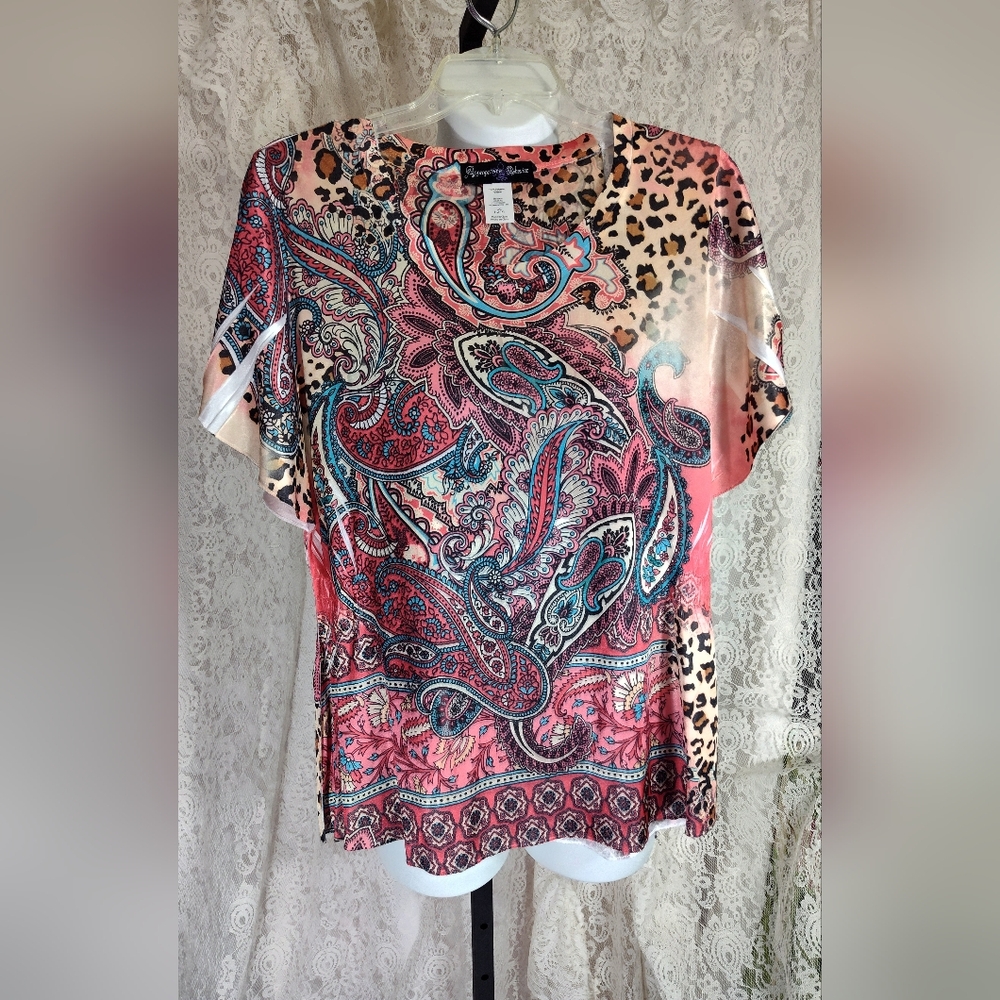Appropriate Behavior Tie Dyed on Paisley Print NWOT